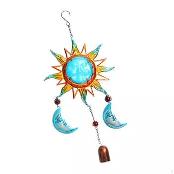 Подвесной ветряной колокольчик для использования на открытом воздухе, идеально подходит для садов и патио синий