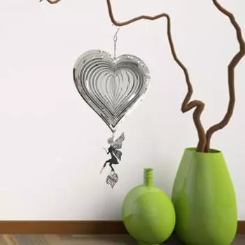 Подвесной ветряной колокольчик из нержавеющей стали, декоративный, устойчивый к ржавчине, простой, ветряной колокольчик, деревенский, фермерский дом, декор для дома и гостиной 20 cm