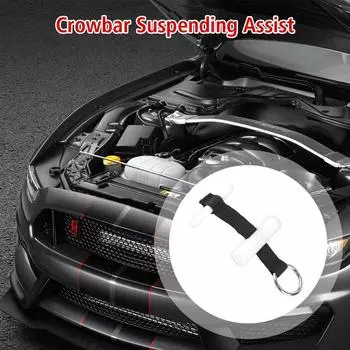 Подвесной вспомогательный инструмент для ремня из нейлона, лом для вмятин, шарнирный держатель, инструменты для ремонта вмятин на капоте автомобиля, набор для удаления вмятин на крыше чёрный