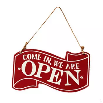 Подвесной знак магазина с веревкой для кофейни-ресторана Red