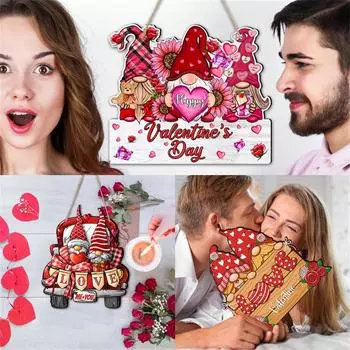 Подвесной знак на дверь, подвеска на День святого Валентина, настенная подвеска на дверь, украшения для домашней вечеринки, украшения для стен, окон, дверей, украшения