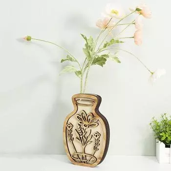 Подвесные цветочные украшения из ретро-дерева своими руками, несколько стилей, настольные украшения, узоры для резьбы, декоративные поделки, украшения для двора и дома