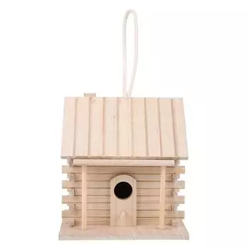 Подвесные деревянные птичьи гнезда, домики для птиц, скворечники, аксессуары для попугаев, домашние животные, ручная работа