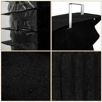 Подвесные карманы для обуви на стене, 26 сеток, органайзер для сумок на дверь, держатель для сережек, солнцезащитных очков, полка, карман, вешалка