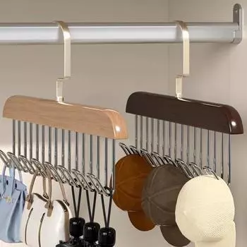 Подвесные крючки большой емкости, противоскользящие, выдерживают большую нагрузку, деревянный шкаф, чулки, леггинсы, органайзер, шляпа