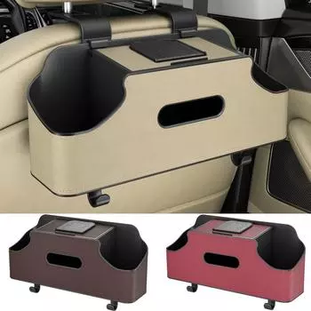 Подвесные крючки для автомобильного подстаканника для напитков, держатель для телефона, коробка для салфеток в автомобиле для взрослых бежевый