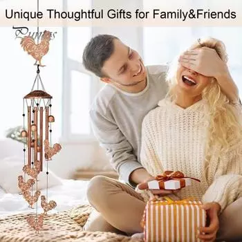 Подвесные металлические колокольчики в виде цыпленка в виде петуха, украшение для переднего двора в саду на новоселье, подарки на день рождения A