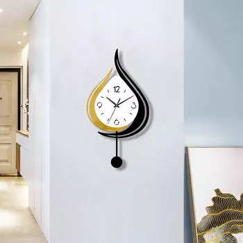 Подвесные настенные часы легкие большие арабские цифры универсальные бесшумные украшения акрил
