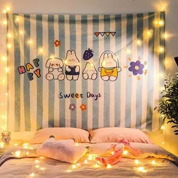 Подвесные настенные гобелены для спальни Милые настенные украшения Художественный гобелен Подростковый аниме-гобелен для детей Style 1