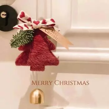 Подвесные подвески на рождественскую елку 2024 года, подвеска в виде колокольчика на Новый год, веселые рождественские украшения для дома, рождественские украшения, подарок для пары