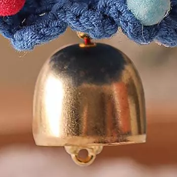 Подвесные подвески в виде колокольчиков на рождественскую елку Веселые рождественские украшения Рождественский подарок для пары Аксессуары для автомобиля Вязаная крючком подвесная рождественская елка