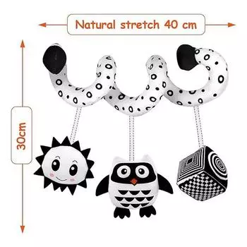 Подвесные погремушки для детской кроватки, игрушки, игрушка с веревочкой для автомобильного сиденья, подвесные игрушки для детской кроватки, спираль активности для младенцев, плюшевые игрушки для детей, подарки