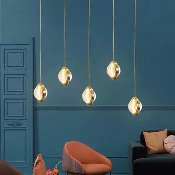 Подвесные светильники Crystal Ball Planet Univers Внутреннее освещение Метеоритный дождь Лестничный бар Домашние светильники для внутреннего освещения ZM1021 1 Lights-Round