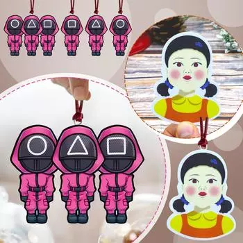 Подвесные украшения «Человек в маске», для зеркала заднего вида автомобиля, сумки, брелка, рождественской елки