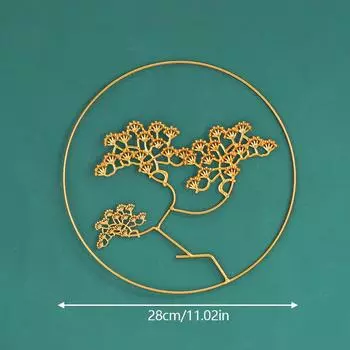 Подвесные украшения Металлические настенные украшения Настенная подвеска Железное растение Настенная подвеска D