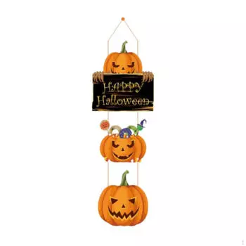 Подвесные украшения на дверь на Хэллоуин, праздничная коллекция, внутреннее украшение, фотография Pumpkin Ghost