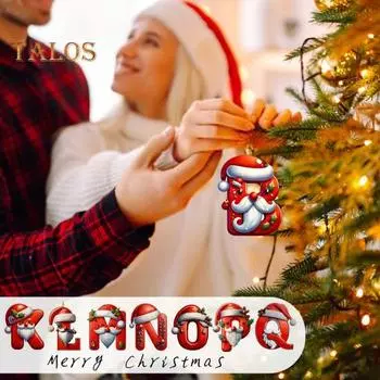 Подвесные украшения в виде букв, елочные украшения в форме букв, декоративные подвесные рождественские буквы от A до Z для самостоятельного изготовления домашнего декора A