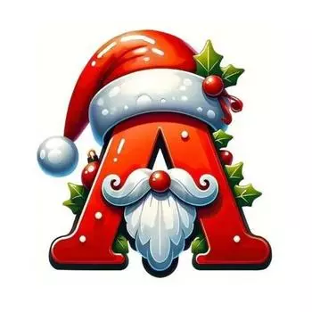 Подвесные украшения в виде букв на рождественскую елку, подвеска в форме буквы от A до Z, декоративные подвесные украшения на Рождество D