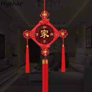 Подвесные украшения в виде кисточек для гостиной, украшение на задний план телевизора, настенные подвески в традиционном китайском стиле для весеннего фестиваля