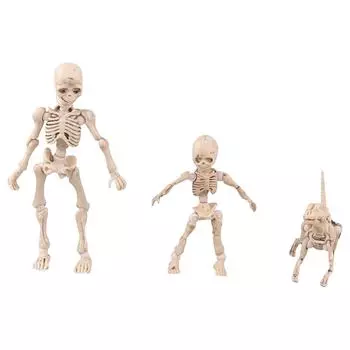 Подвижная фигурка-модель скелета, украшения на Хэллоуин