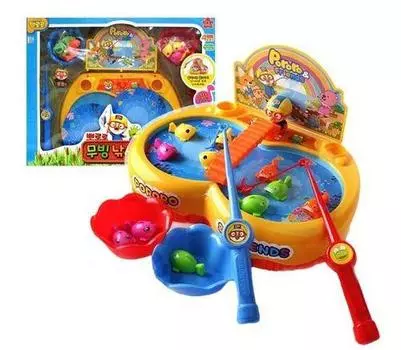 Подвижная игра-рыбалка Pororo, корейские игрушки