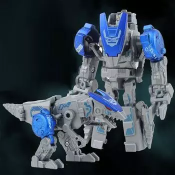 Подвижная модель робота-персонажа, сменные аксессуары ручной работы One Size синий