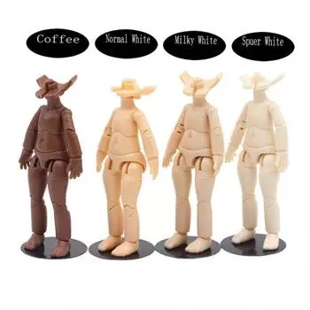 Подвижное тело DOD Dress Up Кукла Модель Игрушка Девочки Подарок Ob11 Кукольное тело 1/12 Bjd Normal white