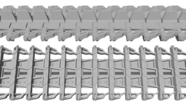 Подвижные гусеницы Chino Model для Panzer Type5B Пластиковые детали для модели 1/35 III/IV CM-173D (танк)