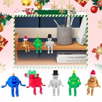 Подвижный рождественский подарок 3D-печать подвижных соединений на Рождество One Size синий