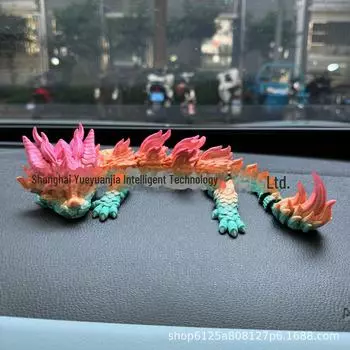 Подвижный шарнир 3D-печатный детский западный дракончик подарочная модель украшения