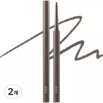 Подводка для глаз Bbia Last Auto Gel Eyeliner Slim 0,1 г, приглушенный коричневый S, 2 шт.