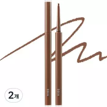 Подводка для глаз Bbia Last Auto Gel Eyeliner Slim 0,1 г, Soul Brown S, 2 шт.