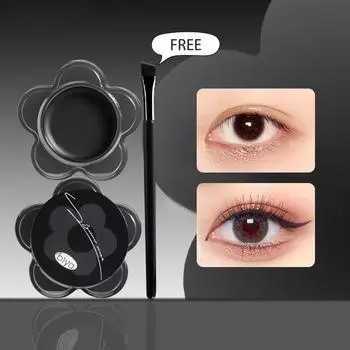 Подводка для глаз Biya, водостойкая и устойчивая к поту, стойкая и не размазывающаяся, дымчато-темная, многоцелевая пудра для бровей