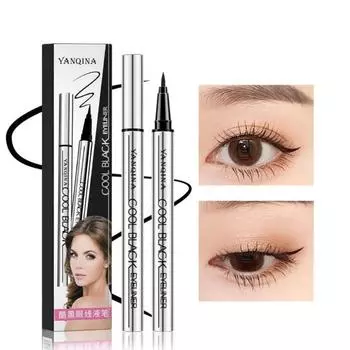 Подводка для глаз, долговечная, с тонким наконечником, водостойкая подводка для глаз для ровных линий для женщин