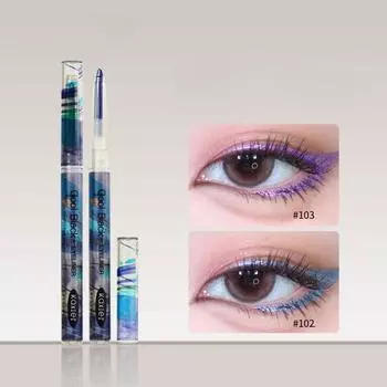 Подводка для глаз и тени для век «Хамелеон», шелковистый цвет, стойкая и не легко размазывается, ручка для макияжа глаз в стиле панк «дымчатый»