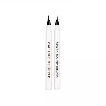 Подводка для глаз RiRe Real Tattoo Pen 0,8 мл X 2 цвета Deep Black 0.8ml*1Pc