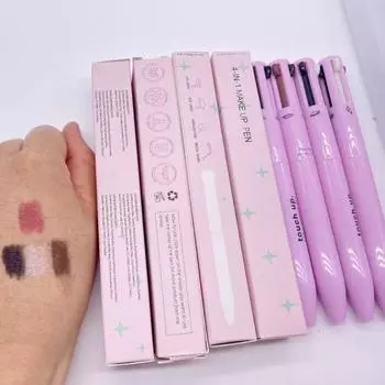 Подводка для глаз Ручка-стойка от размазывания Многоцелевой Мини-Универсальный 4 в 1 Долговечная косметика Здоровье Красота