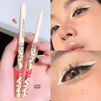 Подводка для глаз с перламутровым блеском, гелевая ручка, естественно осветляет цвет, подчеркивает ручку шелкопряда, подводка для глаз, гелевая ручка, осветляет глаза