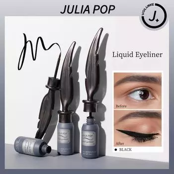 Подводка для глаз в виде перьев Водостойкая Долговечная Не размазывается Быстросохнущая Очень тонкая Чёрный Коричневый