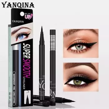 Подводка для глаз YANQINA Sum, водостойкая, против пота, черная эффектная подводка для глаз без обмороков 1g