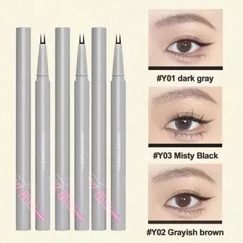 Подводка для нижних ресниц с двойной вилкой. Раздвоенная нижняя подводка для нижних ресниц. Быстросохнущие, водонепроницаемые, долговечные, не размазывающиеся. Жидкие подводки для глаз шелкопряда, 1,5 мл. One Size