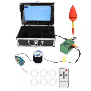 Подводная камера для рыбалки 30 м 1000 ТВЛ мегапикселей с 10,1-дюймовым цветным TFT-дисплеем 15 инфракрасных ламп EU Plug