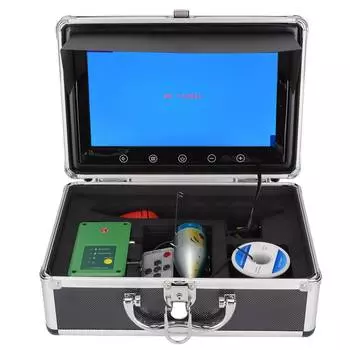 Подводная камера для рыбалки Портативный 10.1-дюймовый ЖК-монитор Водонепроницаемый HD 1000TVL Подводная рыбалка US Plug