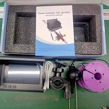 Подводная камера для рыбалки с 4,3-дюймовым HD-экраном и светодиодной подсветкой, камера ночного видения HD, полный комплект рыболовного снаряжения, выбор длины кабеля 20 м/30 м 20 meters