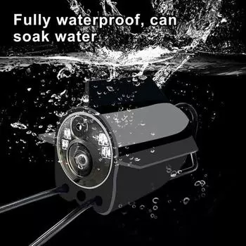 Подводная камера для рыбалки с экраном 4,3 дюйма, эхолотом с ночным видением 220 градусов 15M