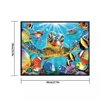 Подводная картина своими руками, алмазная картина, 5D, настенный декор, алмазная вышивка крестом