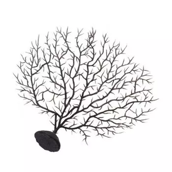 Подводные водные растения, реалистичные морские железные деревья, украшения для аквариума, декоративные растения, искусственные кораллы S красный