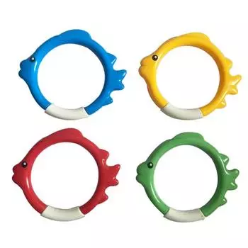Подводные забавные кольца 15*12cm,4Pcs разноцветный