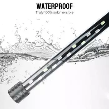 Подводный RGB 28/38/48 см водонепроницаемый AC 90~260 В светильник для аквариума, погружной светильник для аквариума, вилка европейского стандарта