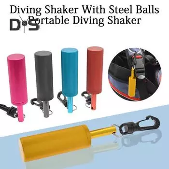 Подводный шейкер с зажимом для подводного плавания из алюминиевого сплава, подводное устройство связи, шумовой сигнальный звонок для подводного плавания красный